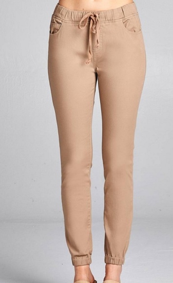 Pants - LAST 1! Khaki Drawstring Pants
